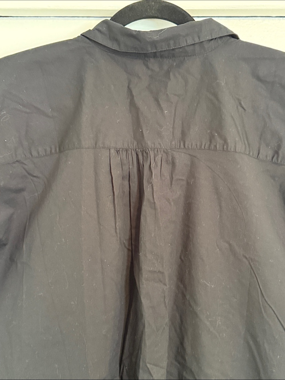 Loft Black Button Down Short Sleeve Casual 96% Cotton Dress NWT - Picture 7 of 7
